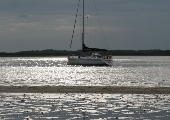 Ankerplatz, vom Watt aus gesehen