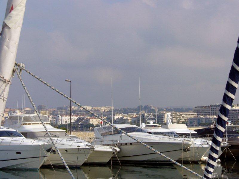 Blick von Port Pierre Canto in Richtung Croissette