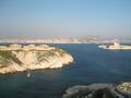 Blick von Fort Ratonneau nach Marseille