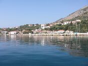 der Hafen bei der Ansteuerung aus Norden