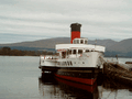 In Alexandria, Loch Lomond liegt die "Maid Of The Loch". Hier sind auch die meisten touristischen Einrichtungen.