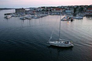 Schweden - Marstrand - Marina für Gastlieger.JPG