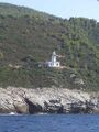 Leuchtturm an der Nordhuk von Skopelos