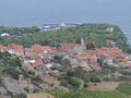 Aussicht über Dorf und Hafen