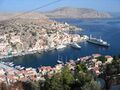 Hafen Symi von oben
